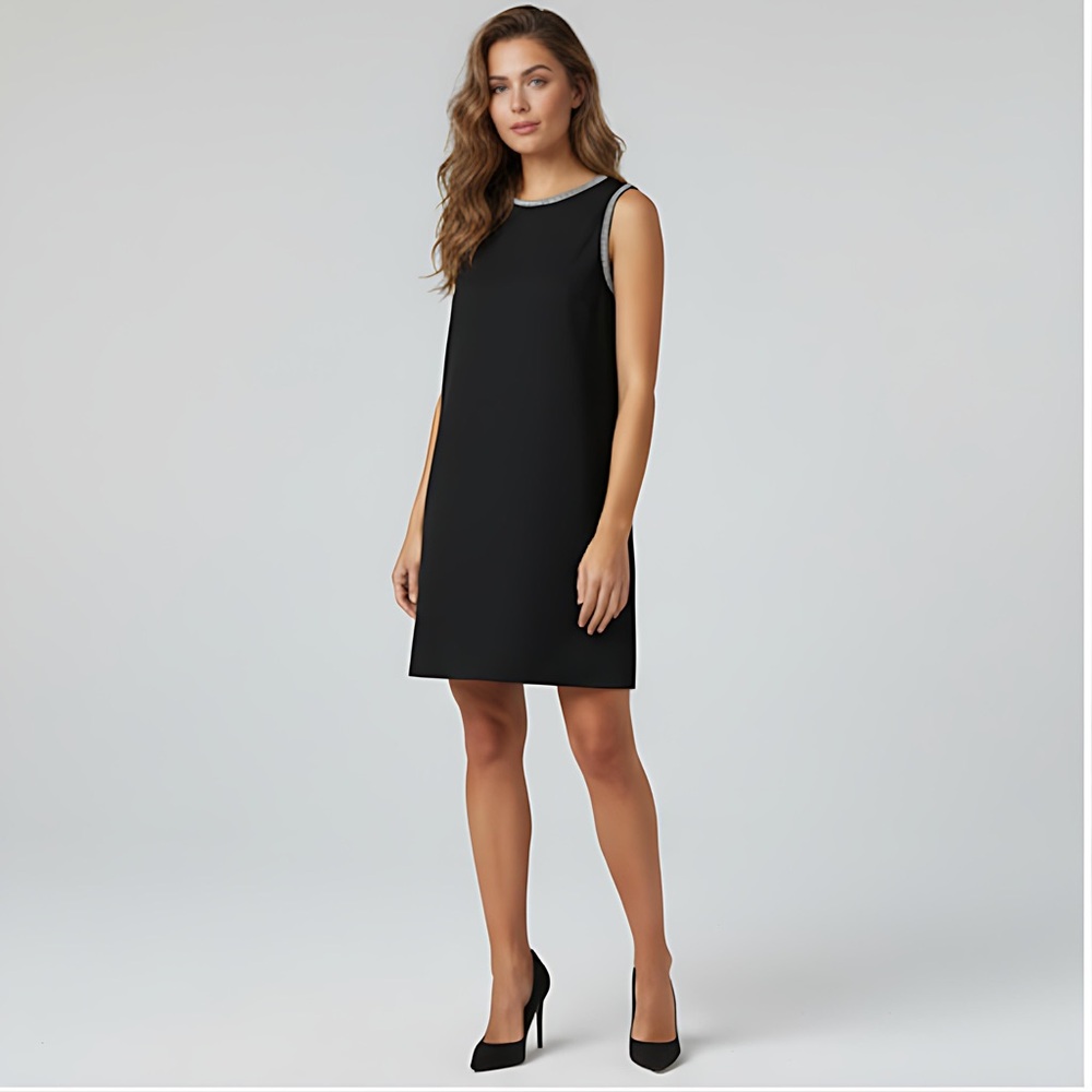 Rhinestone Embellishment Mini Dress Black - Picture 3 of 10